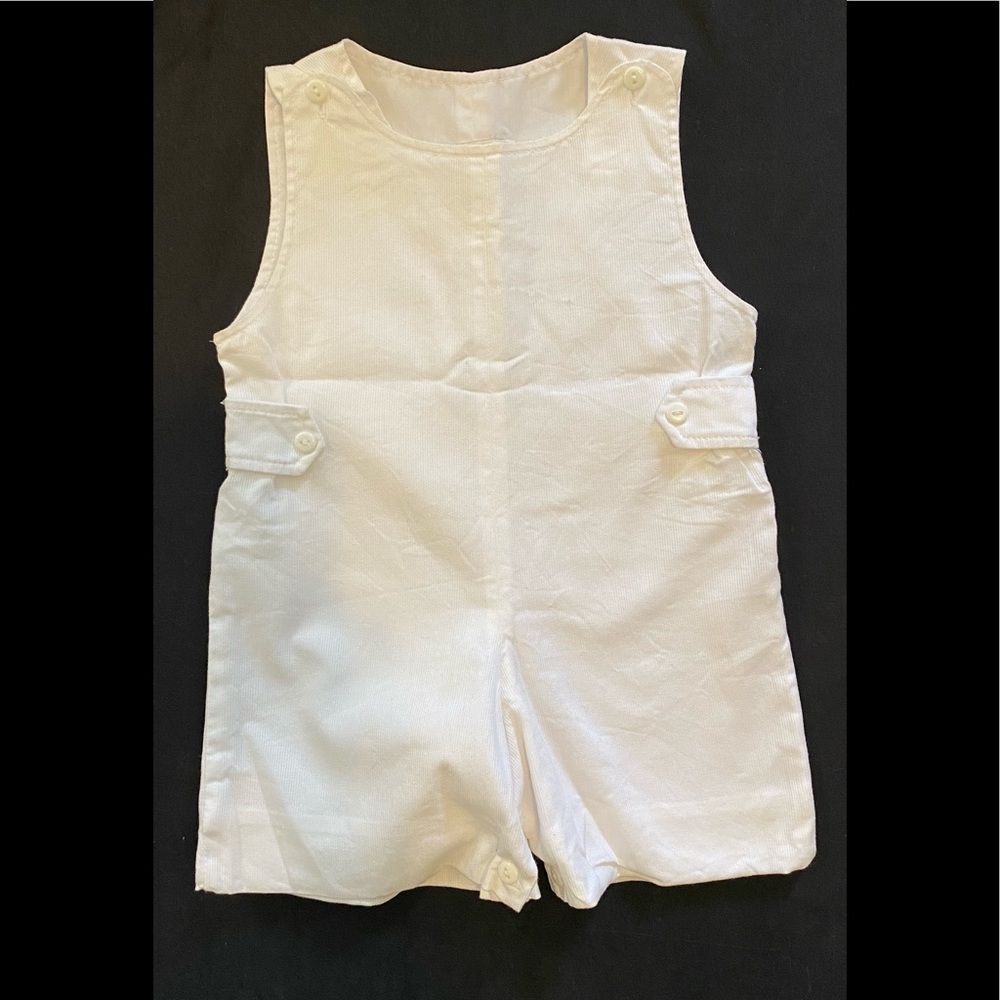 Strasburg 6 M Shortall John Jon Romper Easter Wedding White Portrait Baby Boy